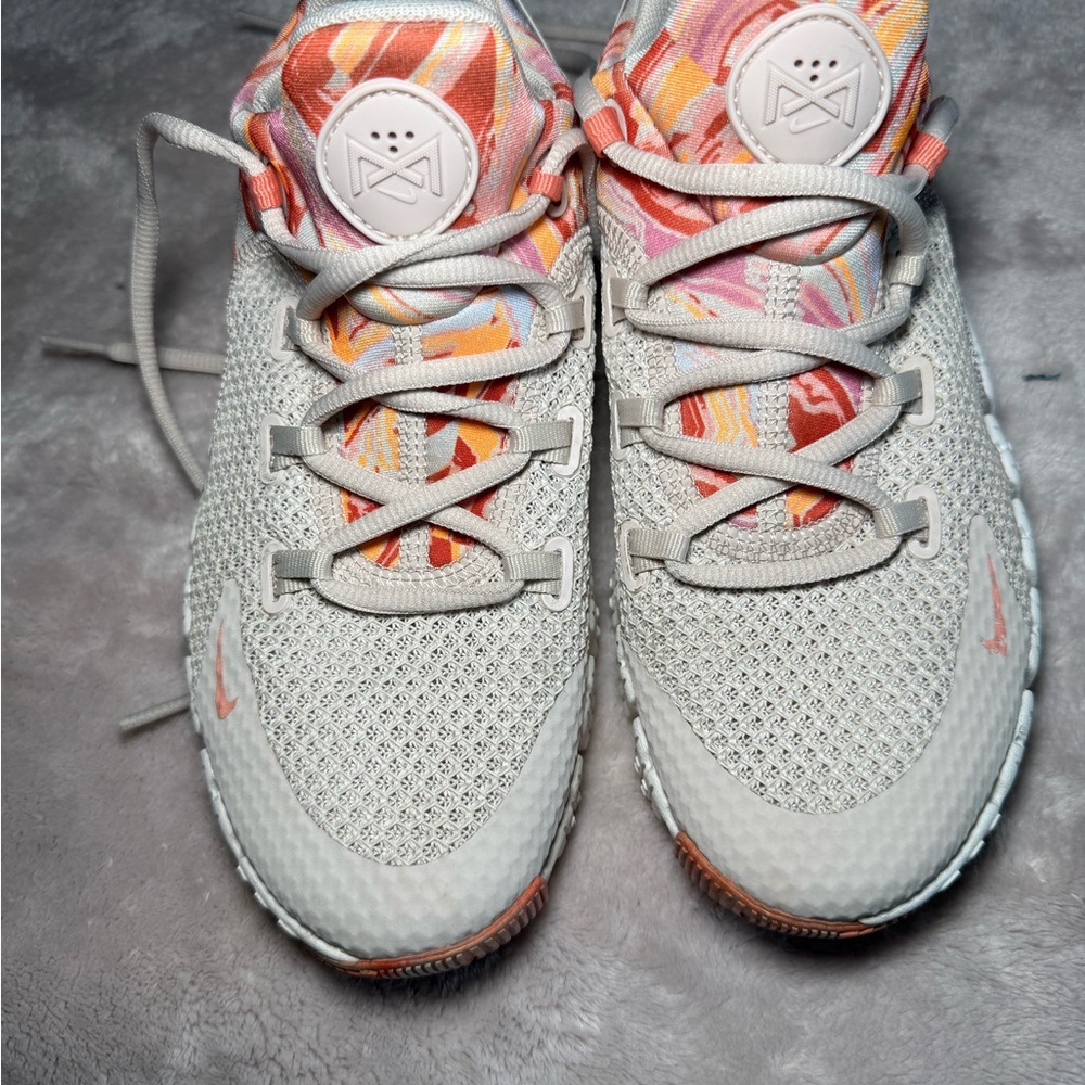Nike Women's Shoes - Cream and Orange